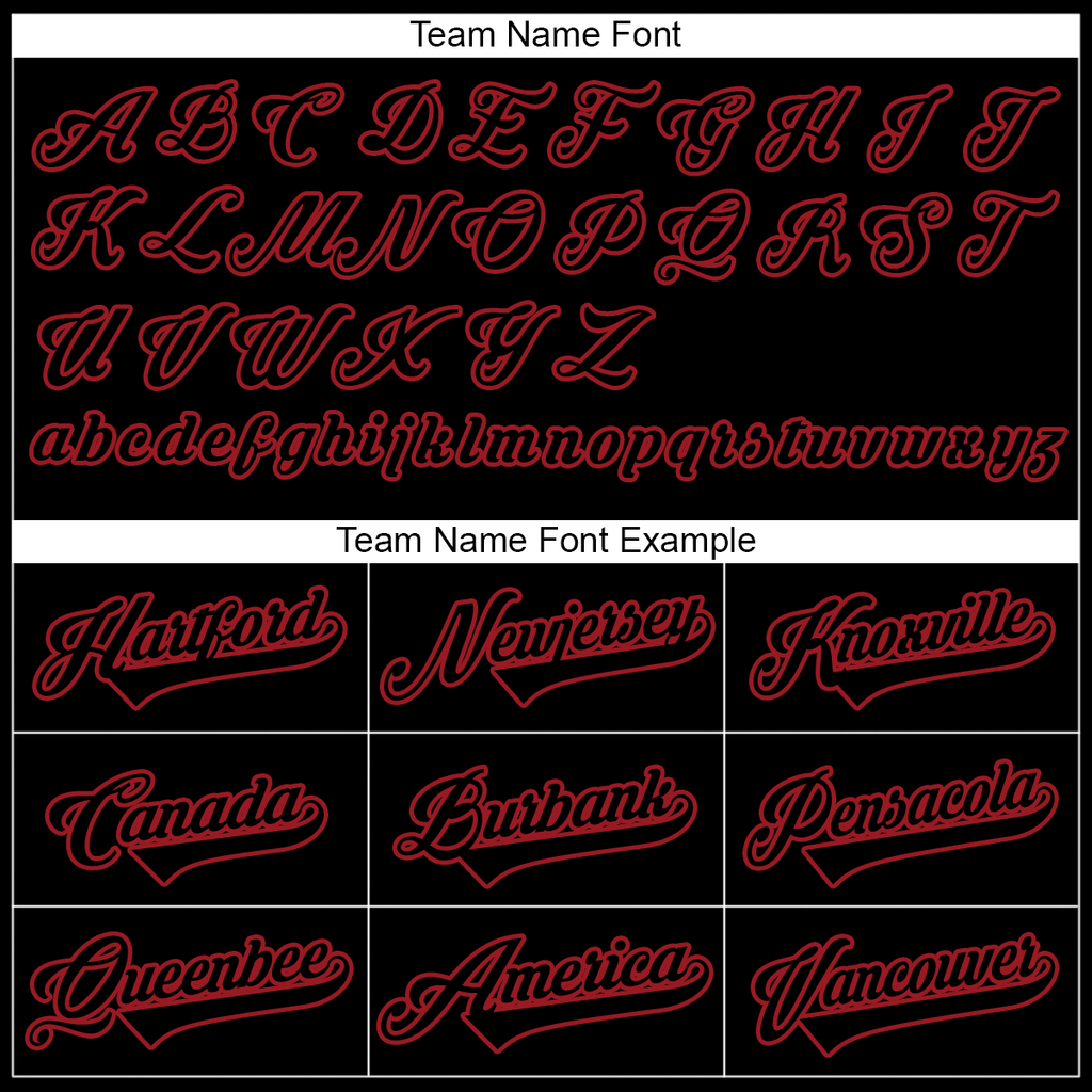 Custom Black Red Baseball Jersey