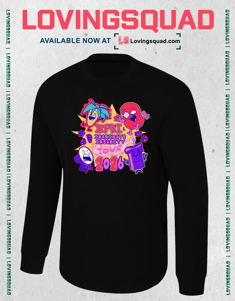 BFDI and Inanimate Insanity Tour 2026 T-shirt