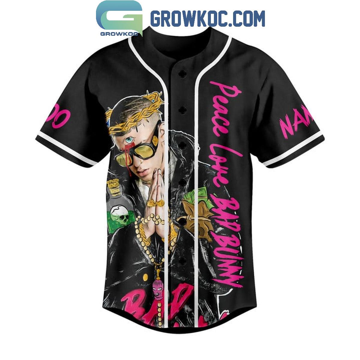 Bad Bunny I Only Act From My Heart Personalized Baseball Jersey