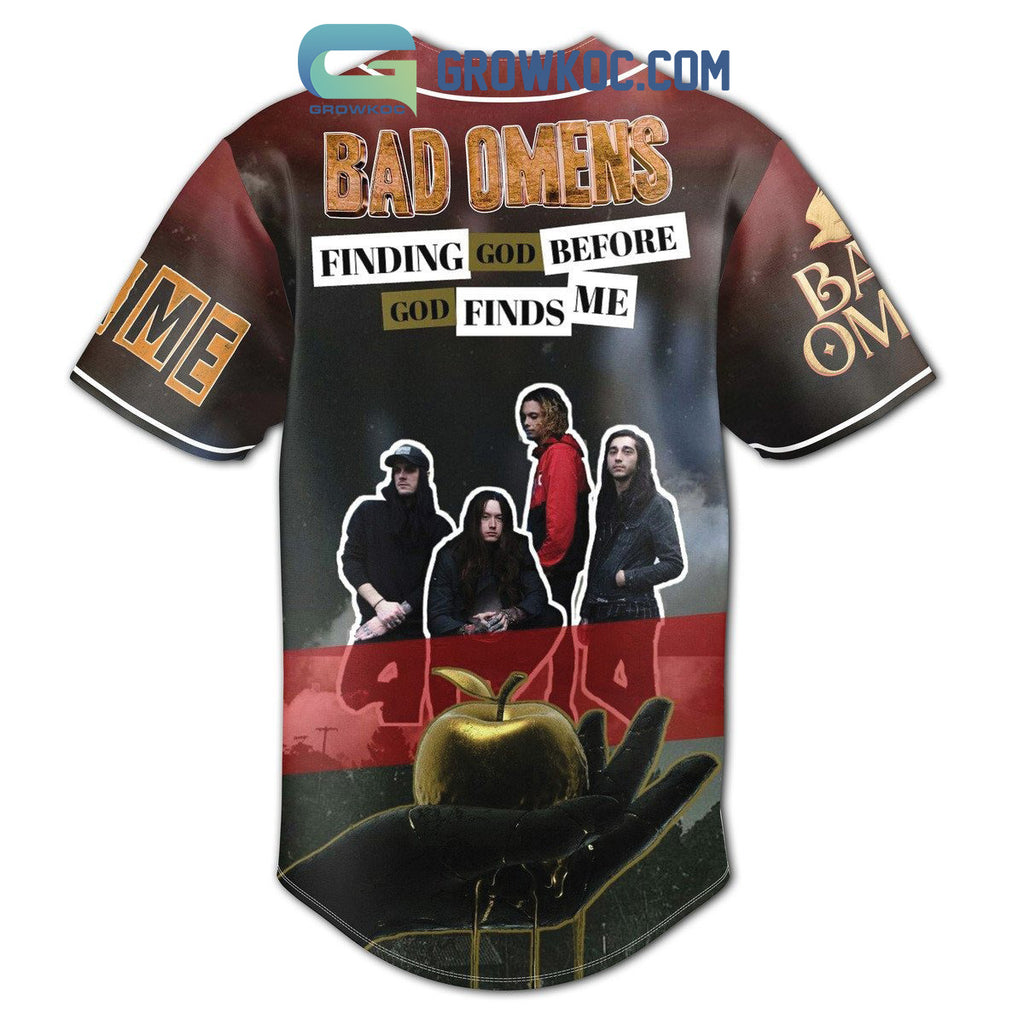 Bad Omens Finding God Before God Finds Me Personalized Baseball Jersey