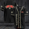FASHION Baileys Baseball Jerseys Botton Shirt