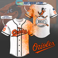 Baltimore Orioles Baseball Team Geometric Personalized Baseball Jersey