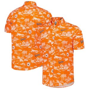 Baltimore Orioles Button Down Baseball Hawaiian Shirt - Orioles Hawaiian Shirt