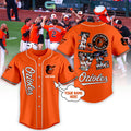 Baltimore Orioles Love Team Personalized Orange Design Baseball Jersey