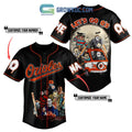 Baltimore Orioles Mix Horror Movies Halloween Let Go O’s Personalized Baseball Jersey