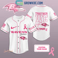 Baltimore Ravens Together We Fight Breast Cancer Personalized Baseball Jersey