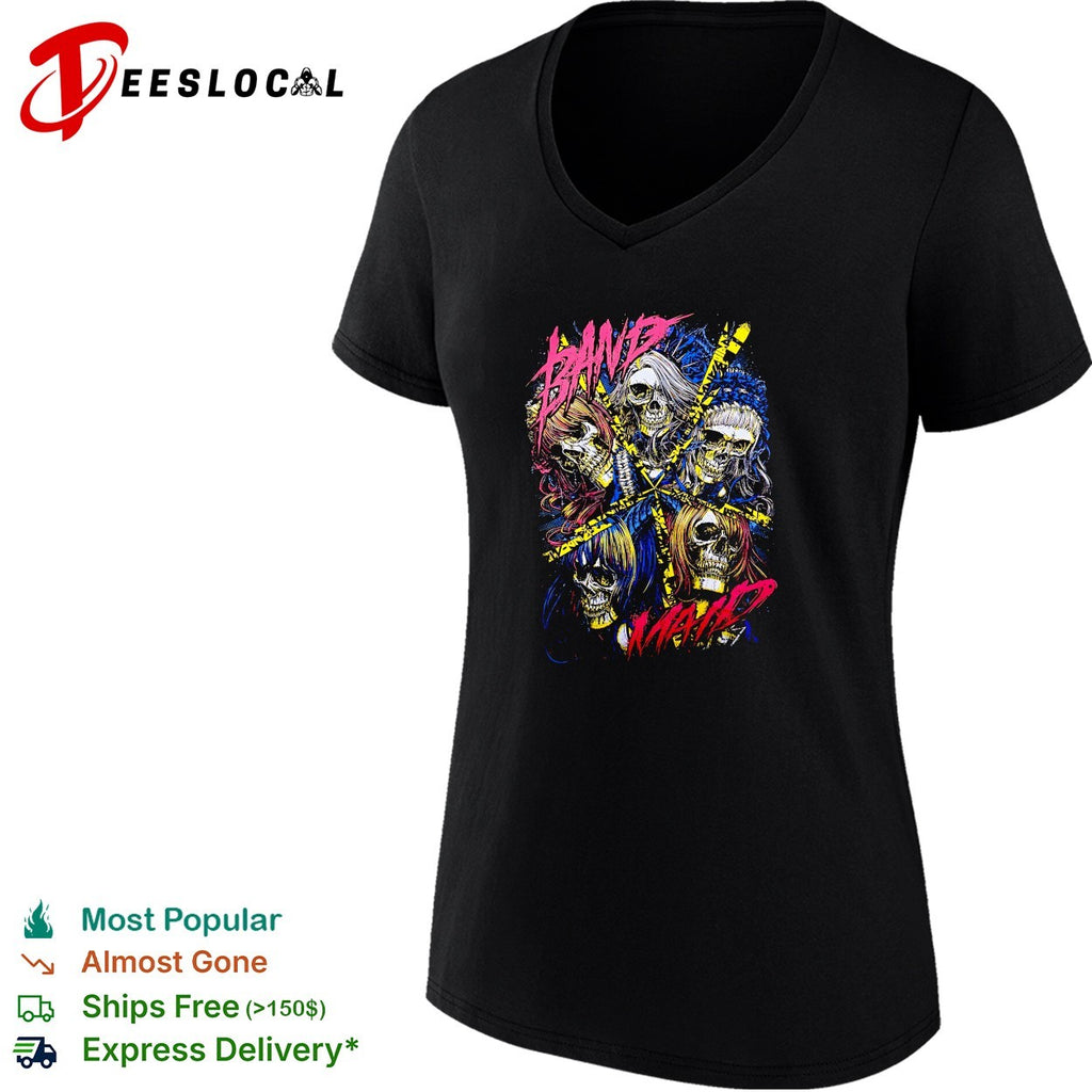 Band Maid skulls collage shirt
