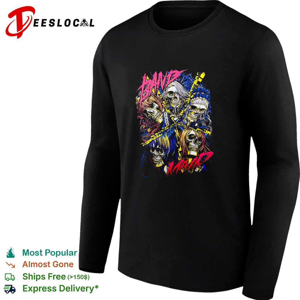 Band Maid skulls collage shirt