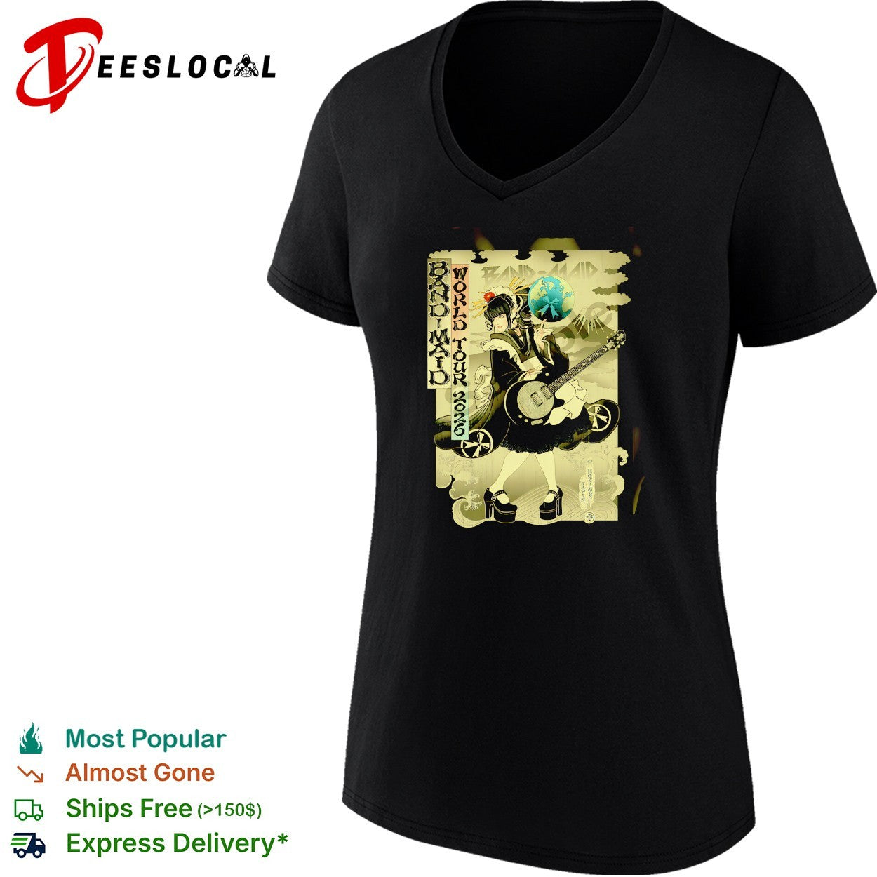 Band Maid world tour 2026 guitarist shirt