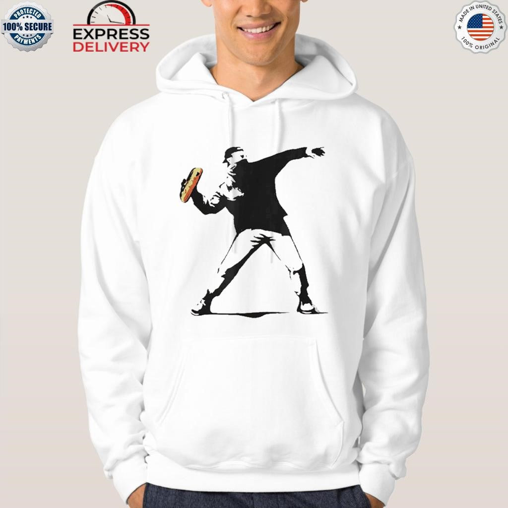 Banksy Inspired Sandwich Thrower Shirt