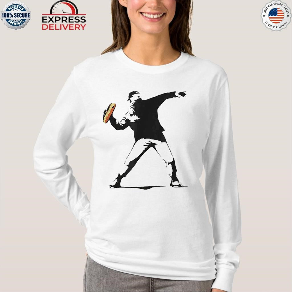 Banksy Inspired Sandwich Thrower Shirt