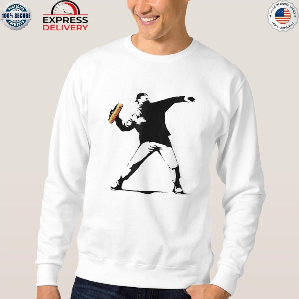 Banksy Inspired Sandwich Thrower Shirt