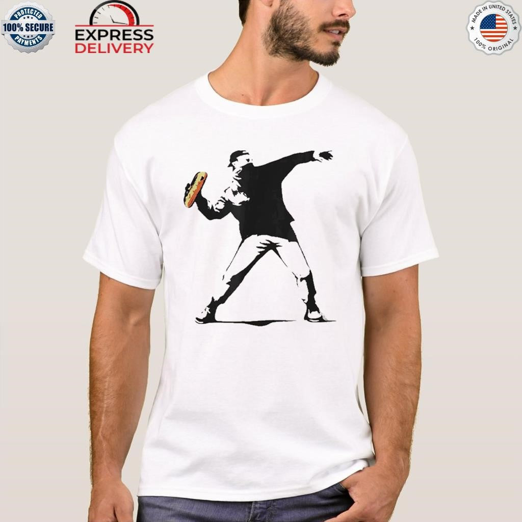 Banksy Inspired Sandwich Thrower Shirt