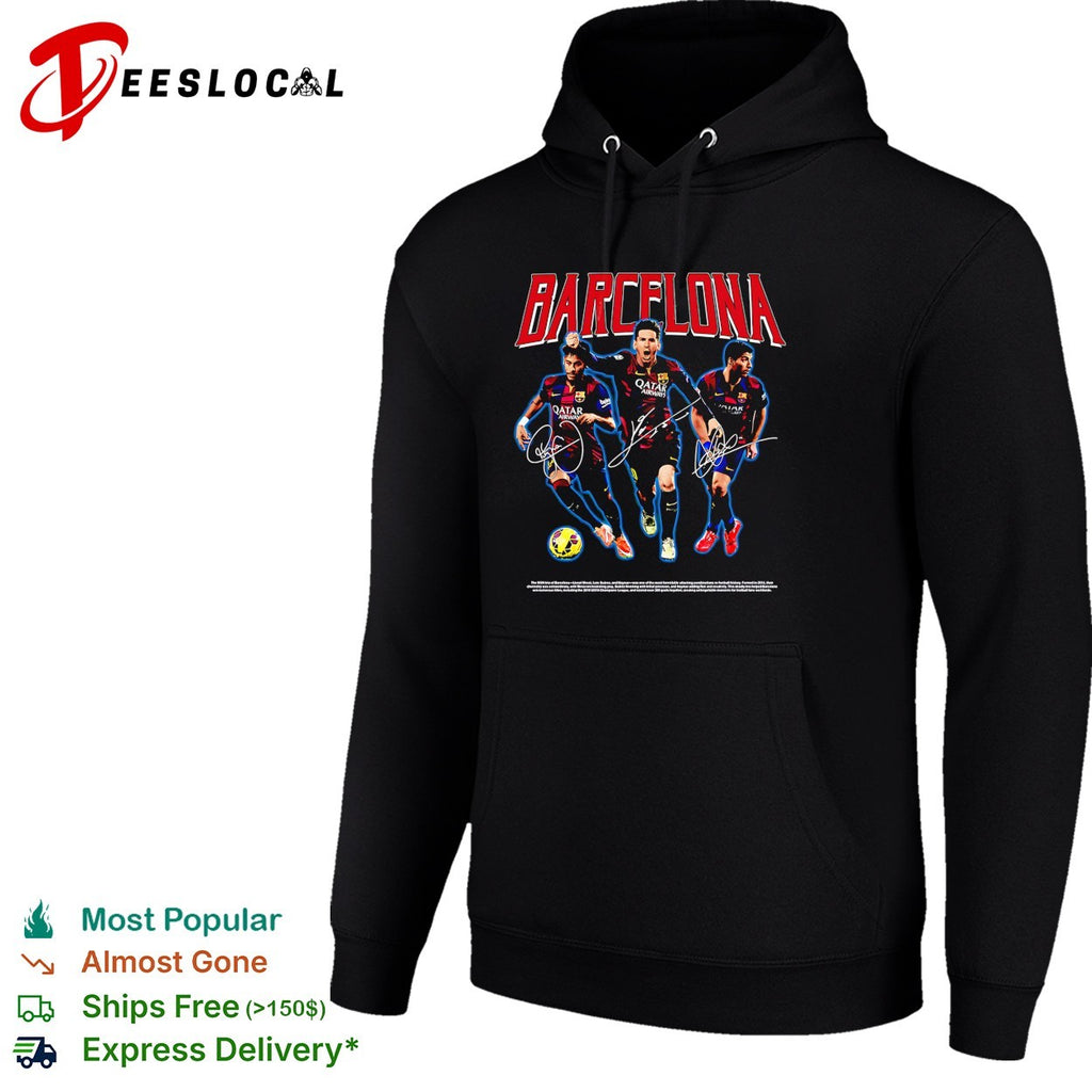 Barcelona Messi Suarez Neymar MSN portrait shirt