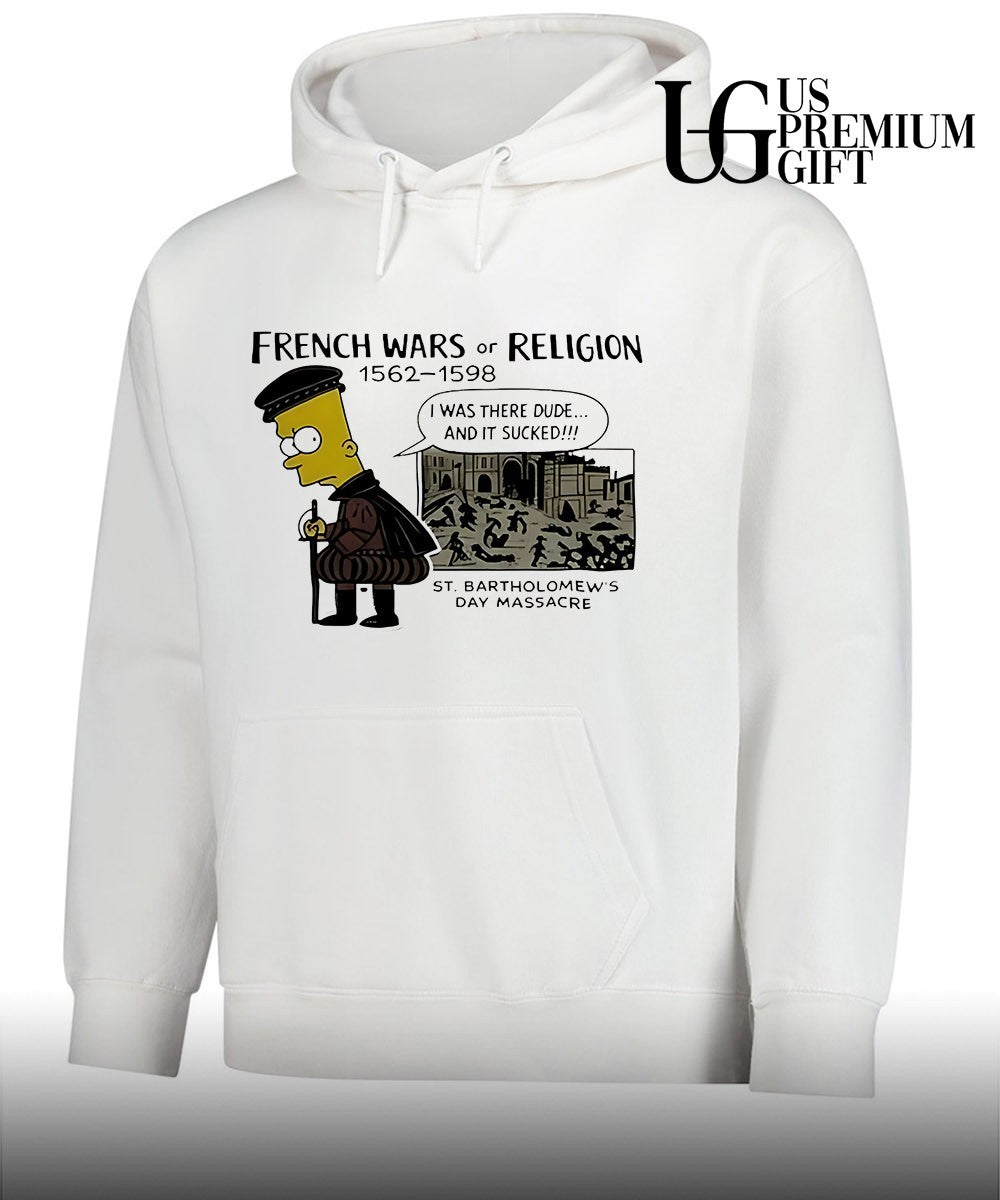 Bart the Simpsons French Wars or Religion St Bartholomew’s Day Massacre shirt