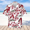 Baseball Diamondbacks Hawaiian Shirt Hawaiian Flowers Pattern, Arizona Hawaii Shirr