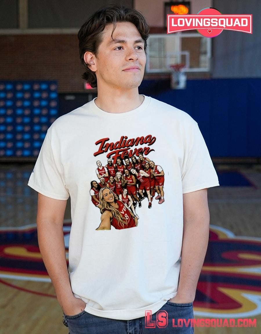 Basketball Caitlin Clark Sophie Cunningham Indiana Fever Selfie Team T-Shirt