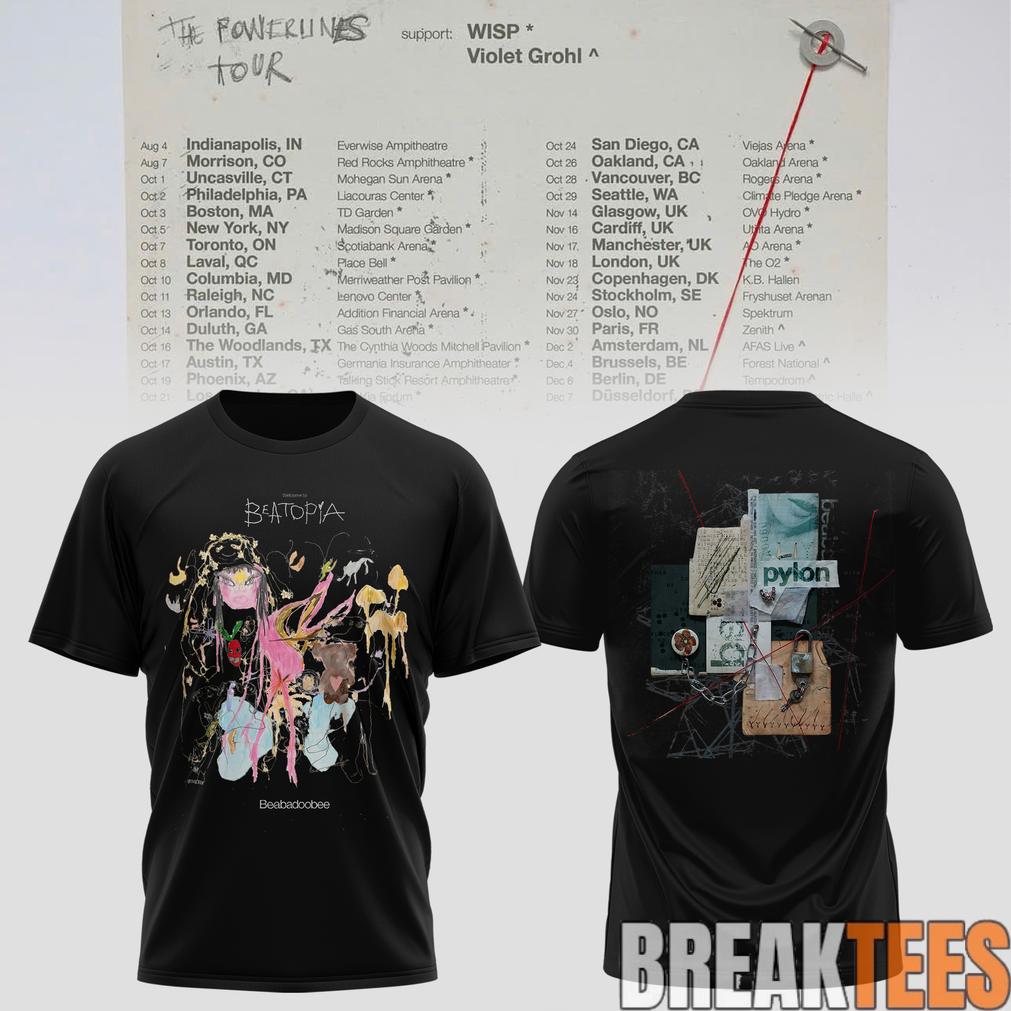 Beabadoobee – The Powerlines Tour Beatopia Art Shirt