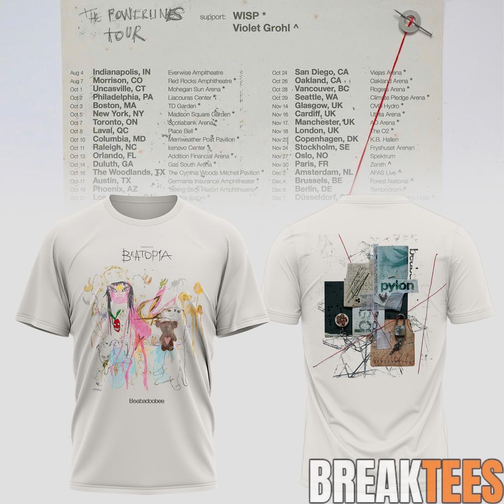 Beabadoobee – The Powerlines Tour Beatopia Art Shirt