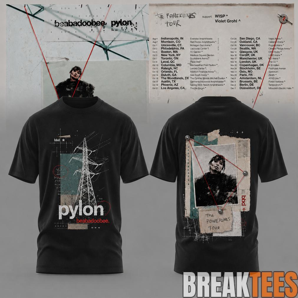 Beabadoobee – The Powerlines Tour Powerline Collage Shirt