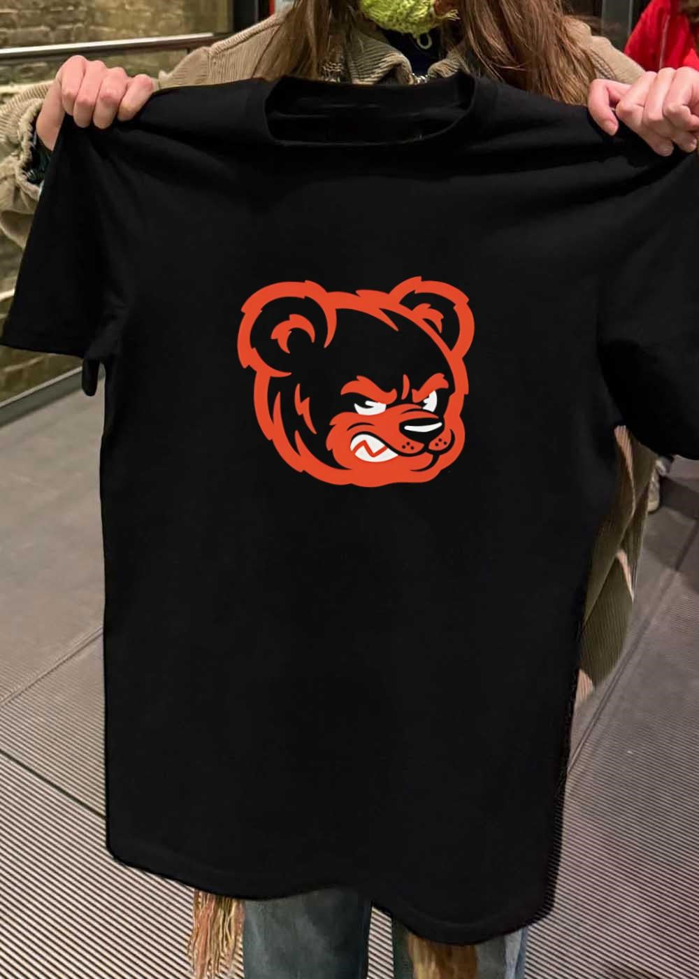 Bear Face Mascot Angry Sport Logo Bear shirt