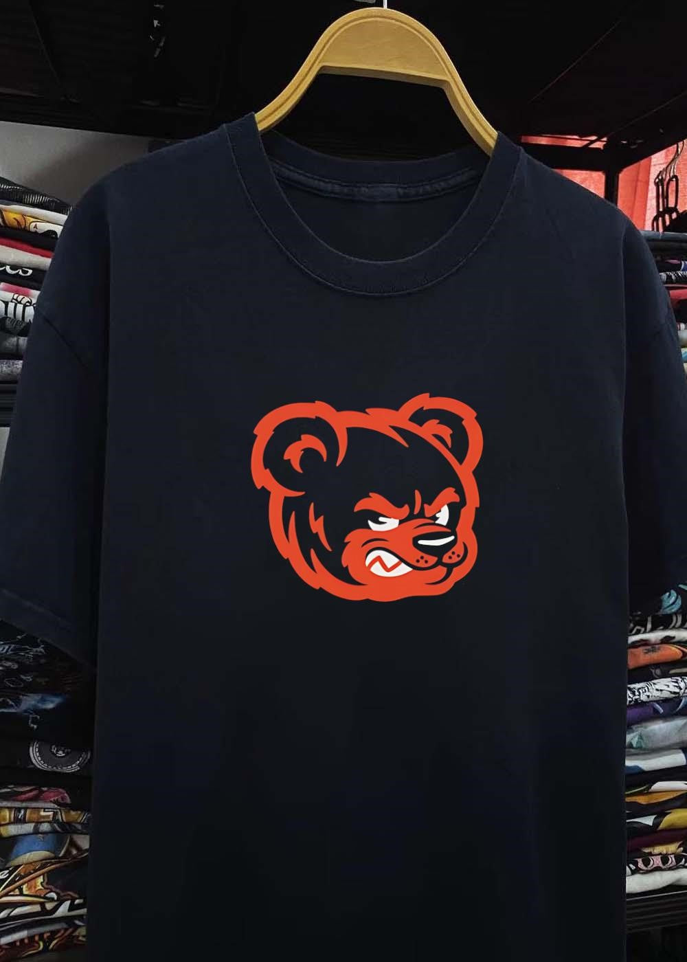 Bear Face Mascot Angry Sport Logo Bear shirt