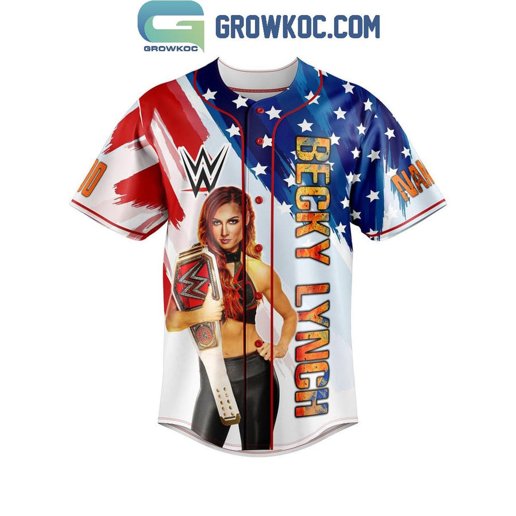 Becky Lynch I Am The Man Fan Personalized Baseball Jersey