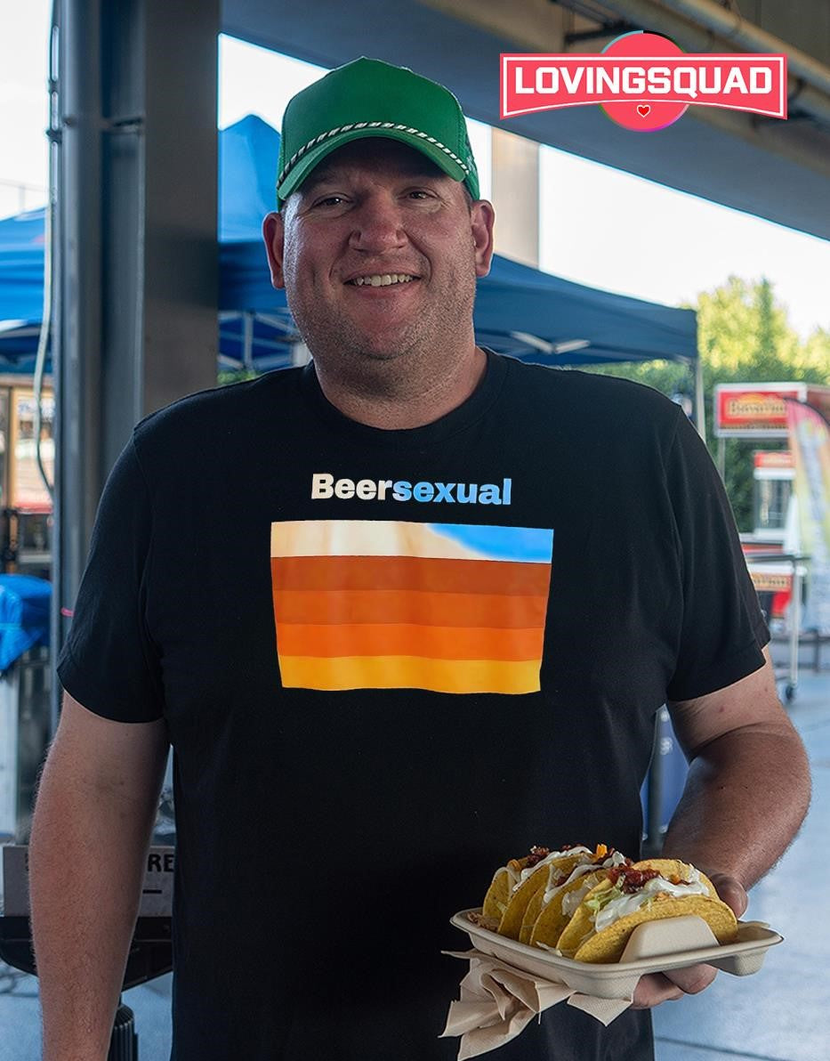 Beersexual Gradient Stripes beer lover drinking shirt