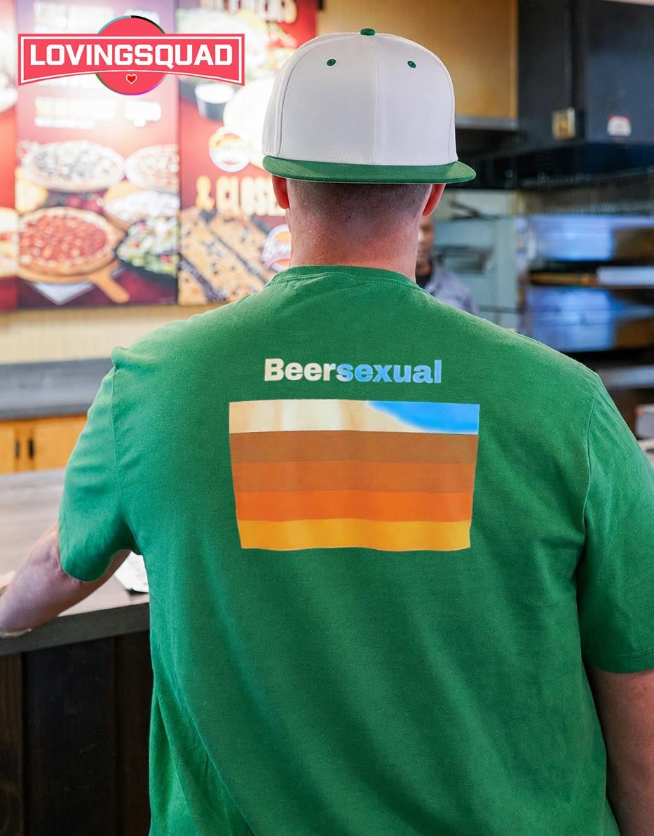 Beersexual Gradient Stripes beer lover drinking shirt