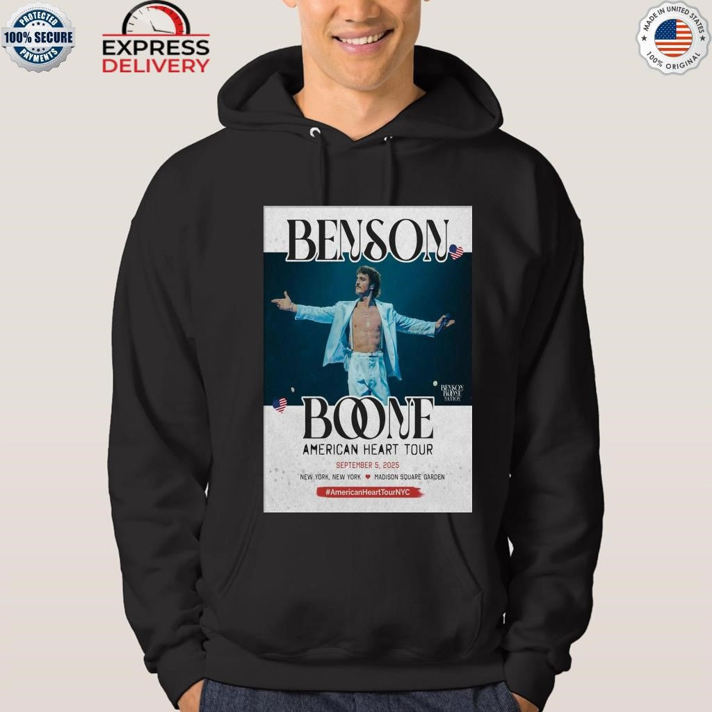 Benson Boone American Heart Tour NYC Sep 5 2025 Shirt