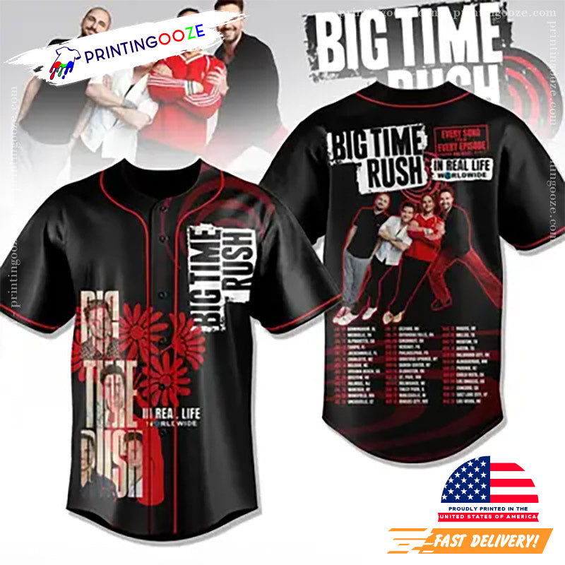 Big Time Rush In Real Life Baseball Jersey