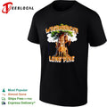 Bigfoot raising peace sign Washaancha 77 Long Pine deer shirt
