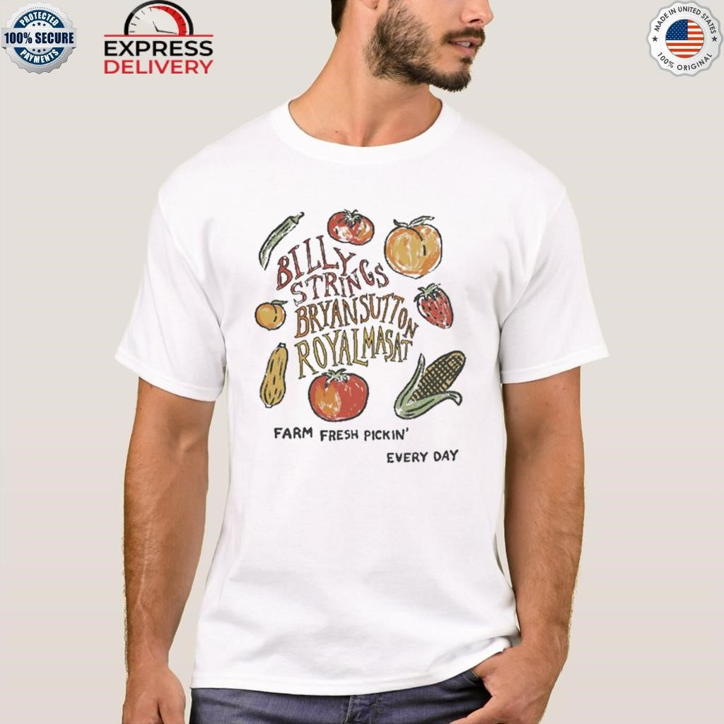 Billy Strings And Bryan Sutton With Royal Masat Farm Fresh With Dates Sept 25 Shirt
