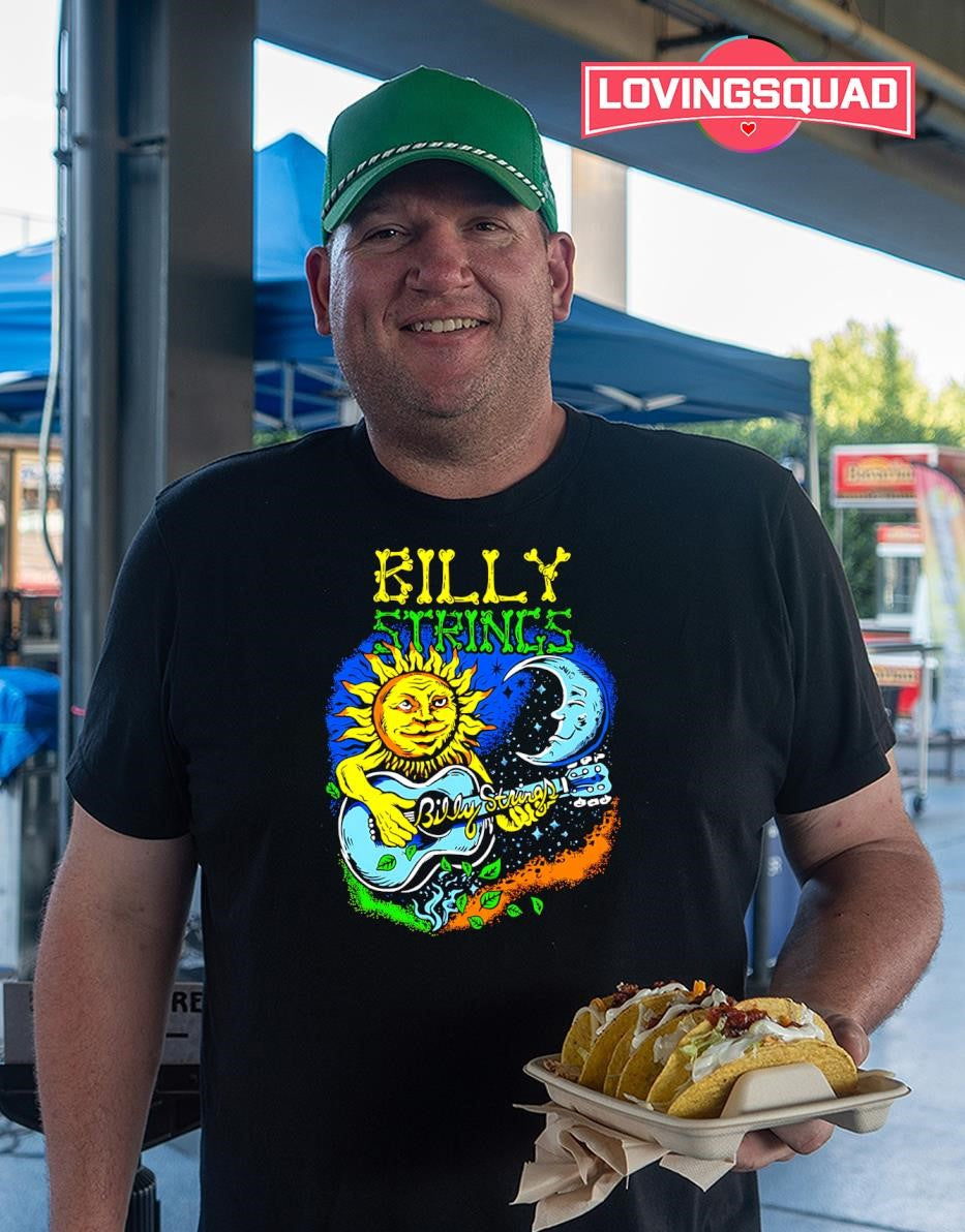 Billy Strings Sun and Moon Guitar Bluegrass shirt