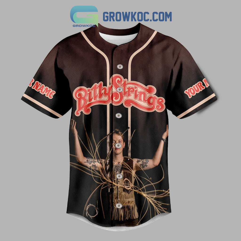 Bitty Strings If You Need A Rock To Stand On Honey I Will Be Your Man Personalized Baseball Jersey