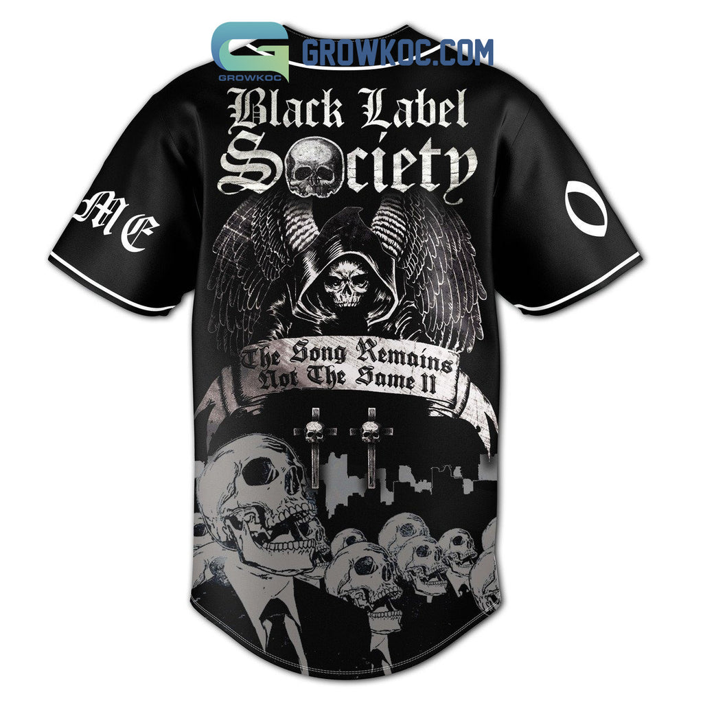 Black Label Society The Song Remains Not The Same Personalized Baseball Jersey
