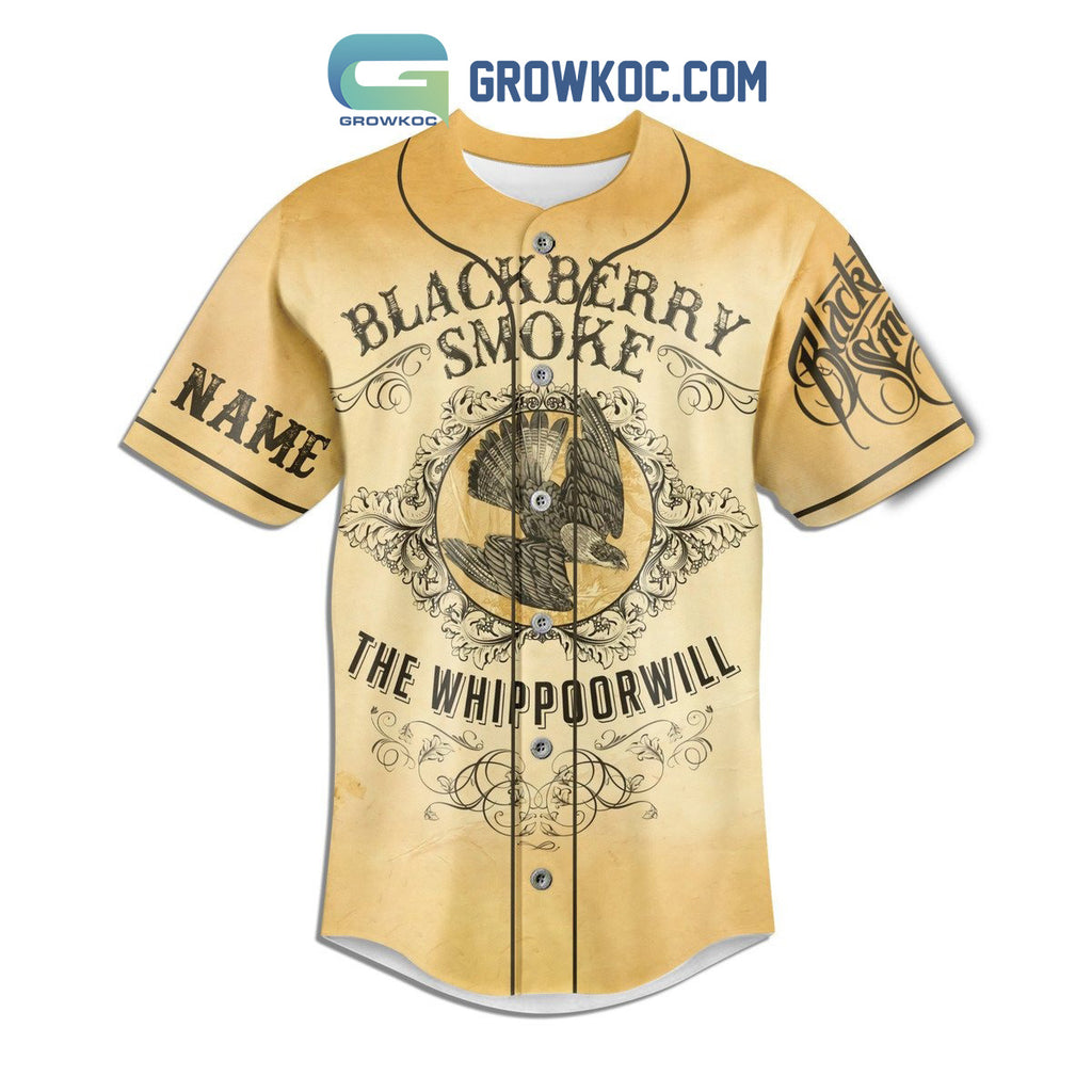 Blackberry Smoke The Whippoorwill Where There’s Smoke There’s Fire Personalized Baseball Jersey