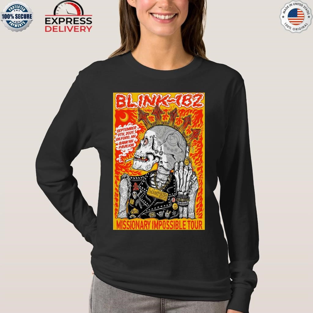 Blink 182 9.9.2025 In Gilford NH Shirt