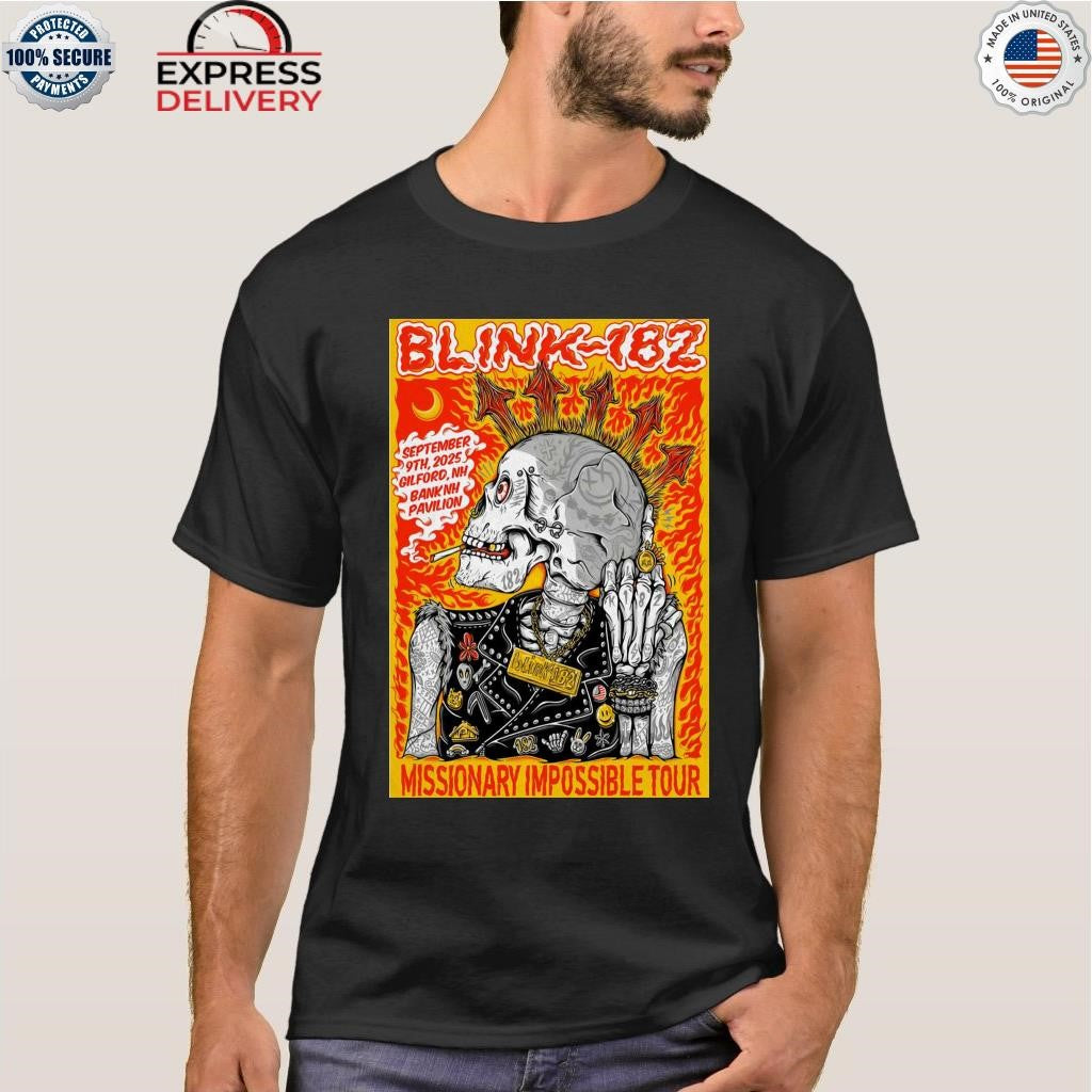 Blink 182 9.9.2025 In Gilford NH Shirt