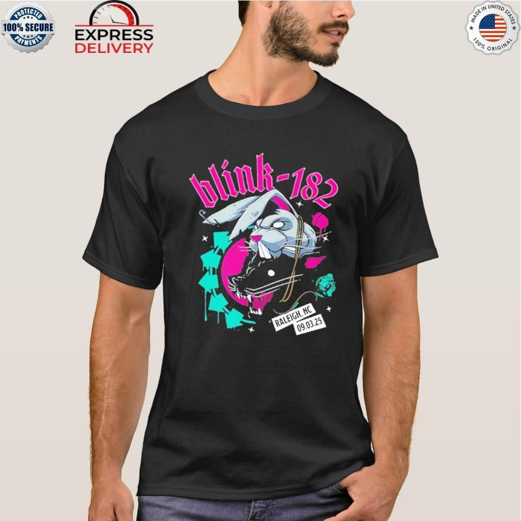 Blink 182 Coastal Credit Union Music Park Concert Sept 2025 Shirt