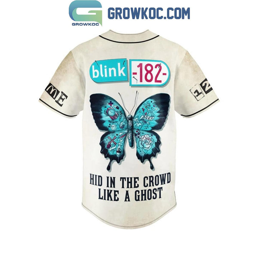 Blink 182 Hid In The Crowd Like A Ghost Personalized Baseball Jersey