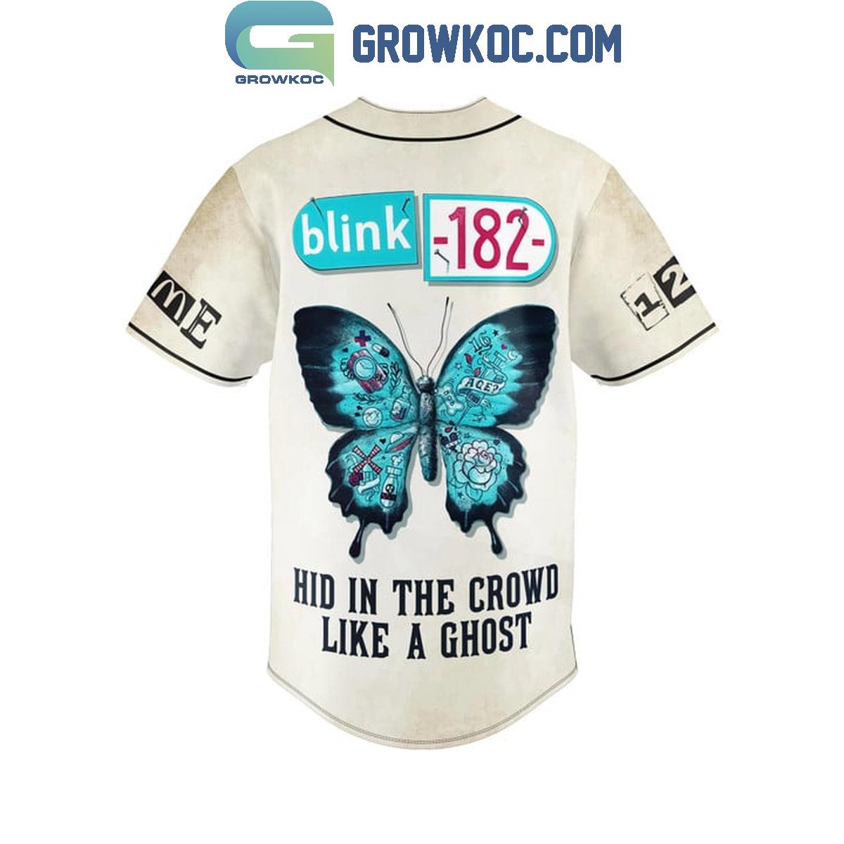 Blink 182 Hid In The Crowd Like A Ghost Personalized Baseball Jersey