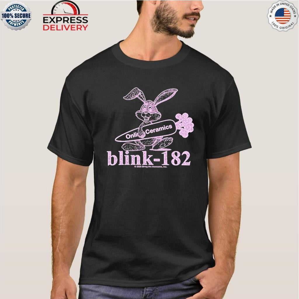 Blink 182 Missionary Impossible Tour 2025 Bunny Logo Shirt