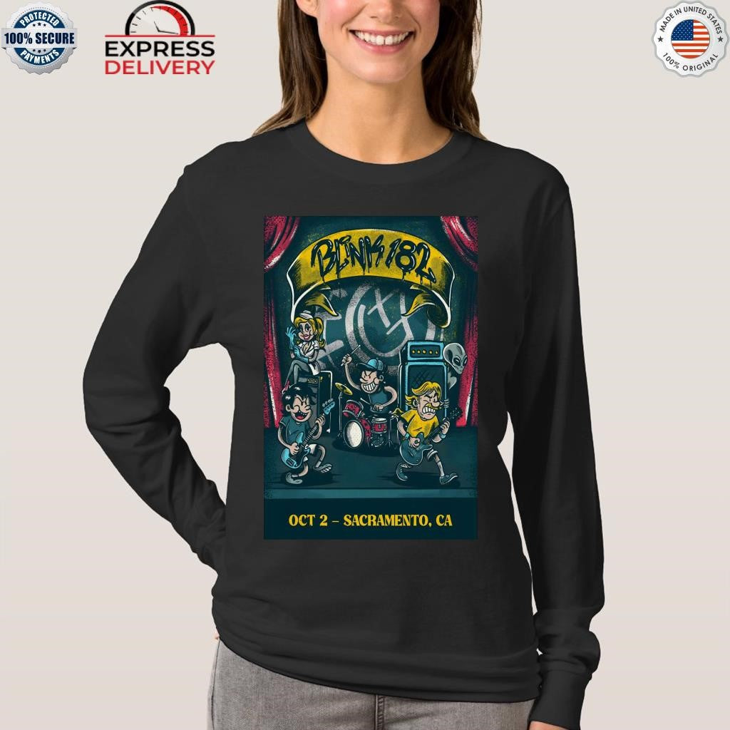 Blink 182 Oct 2 2025 Aftershock Festival in Sacramento CA Shirt