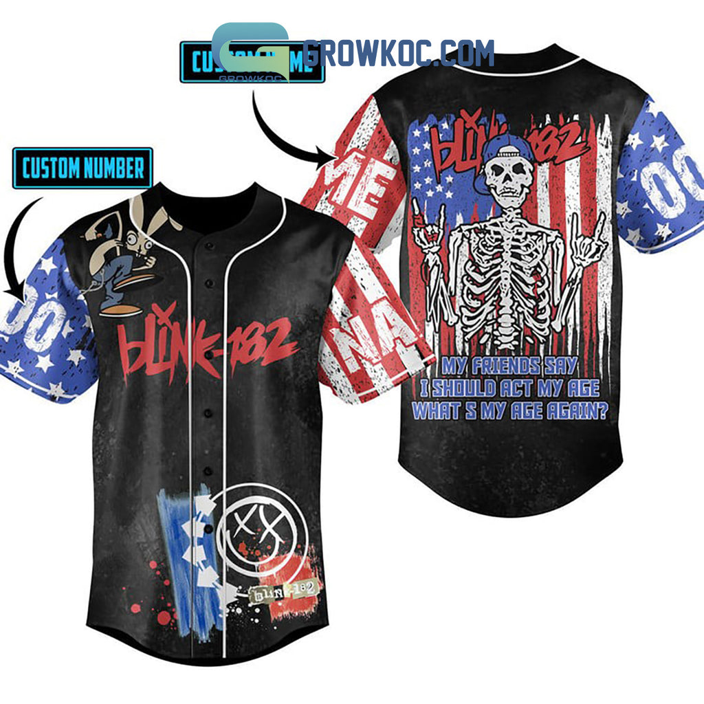 Blink 182 What Is My Age Again Personalized Baseball Jersey