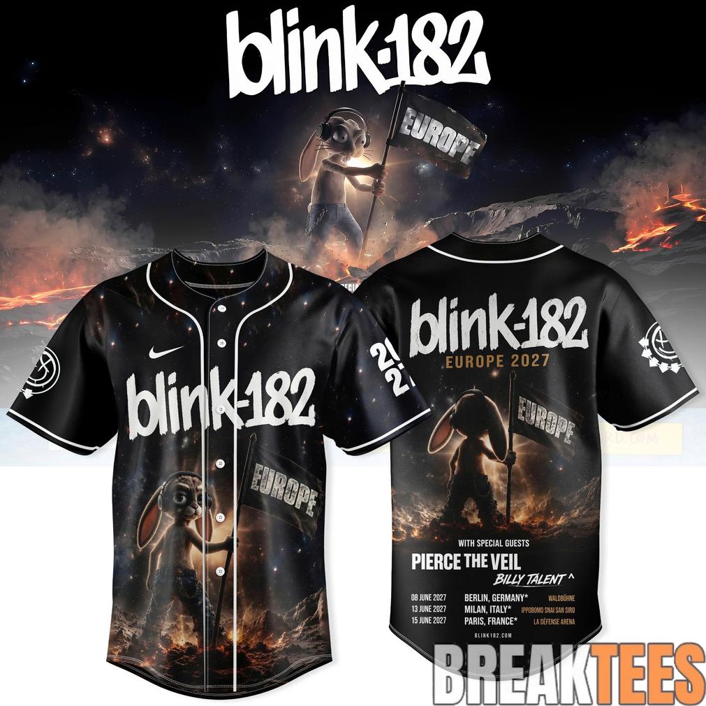 Blink-182 Never Grew Up Jersey Europe Tour Edition
