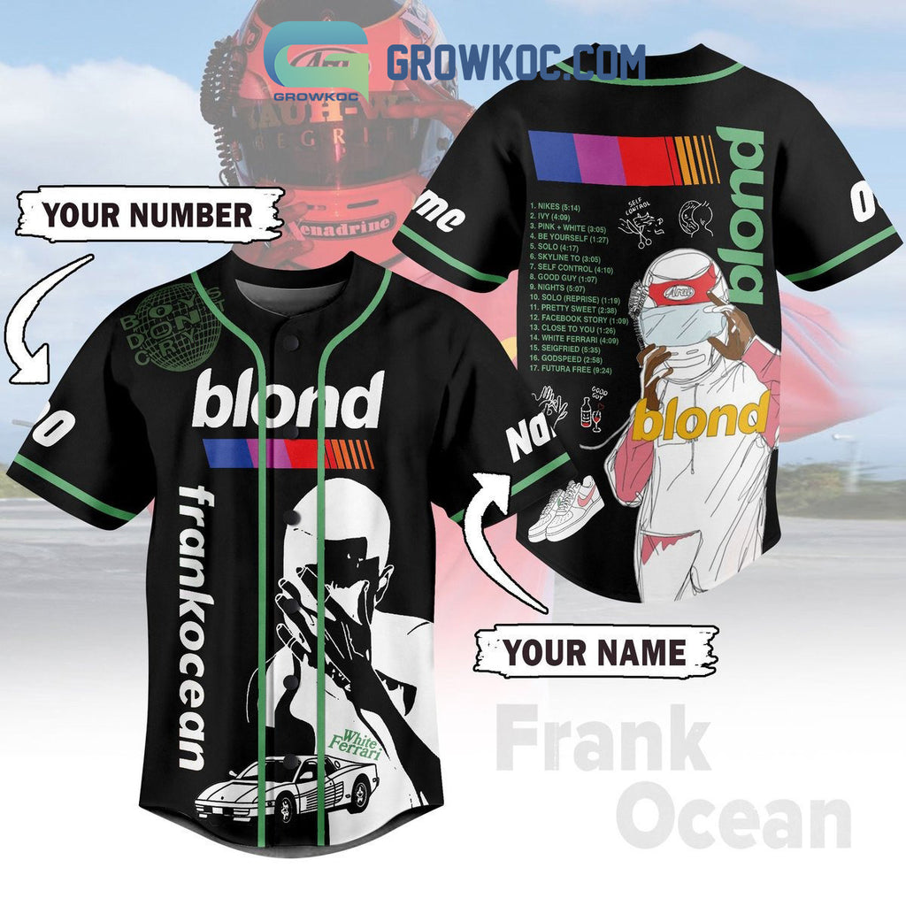 Blond Frankocean Personalized Baseball Jersey