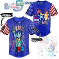 Bluey Red Wine And Bluey Fan Personalized Baseball Jersey