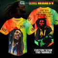 Bob Marley One Man One Message One Revolution One Legend Personalized Baseball Jersey