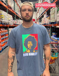 Bob Marley Rasta Colors Portrait Reggae T-shirt